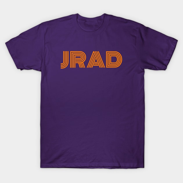 JRAD retro orange font T-Shirt by Trigger413